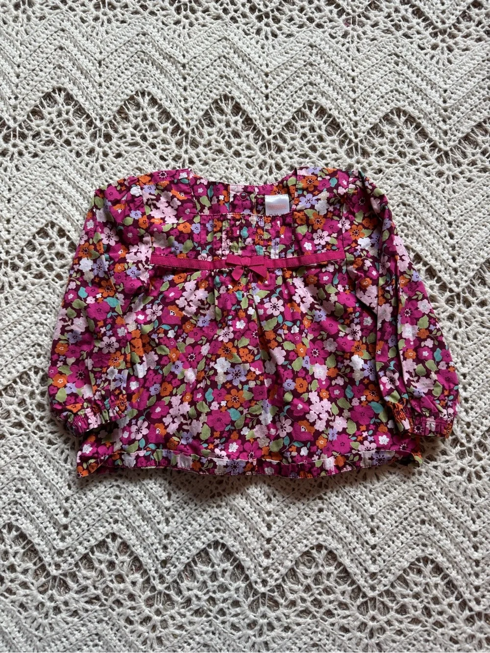 Y2K Gymboree Girl 12-24 mos Bundle Orange Pink Floral Stripe Outfits Cute